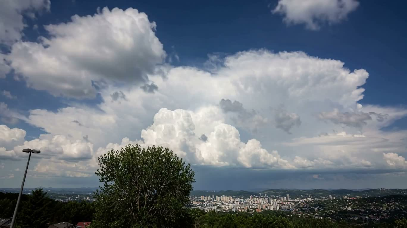 Time-lapse de nuages d'orage