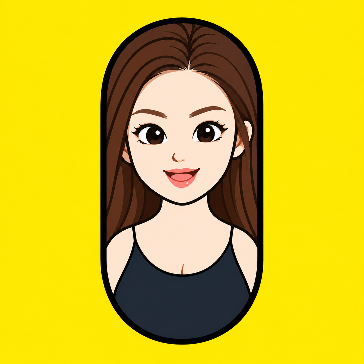 아이덴티티 참조 캡슐 알약형 카툰 캐릭터