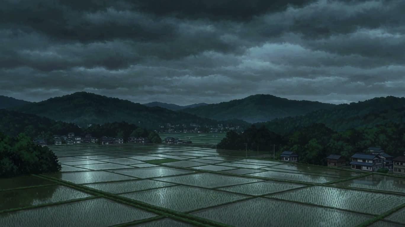 暴雨の泥地を走る者