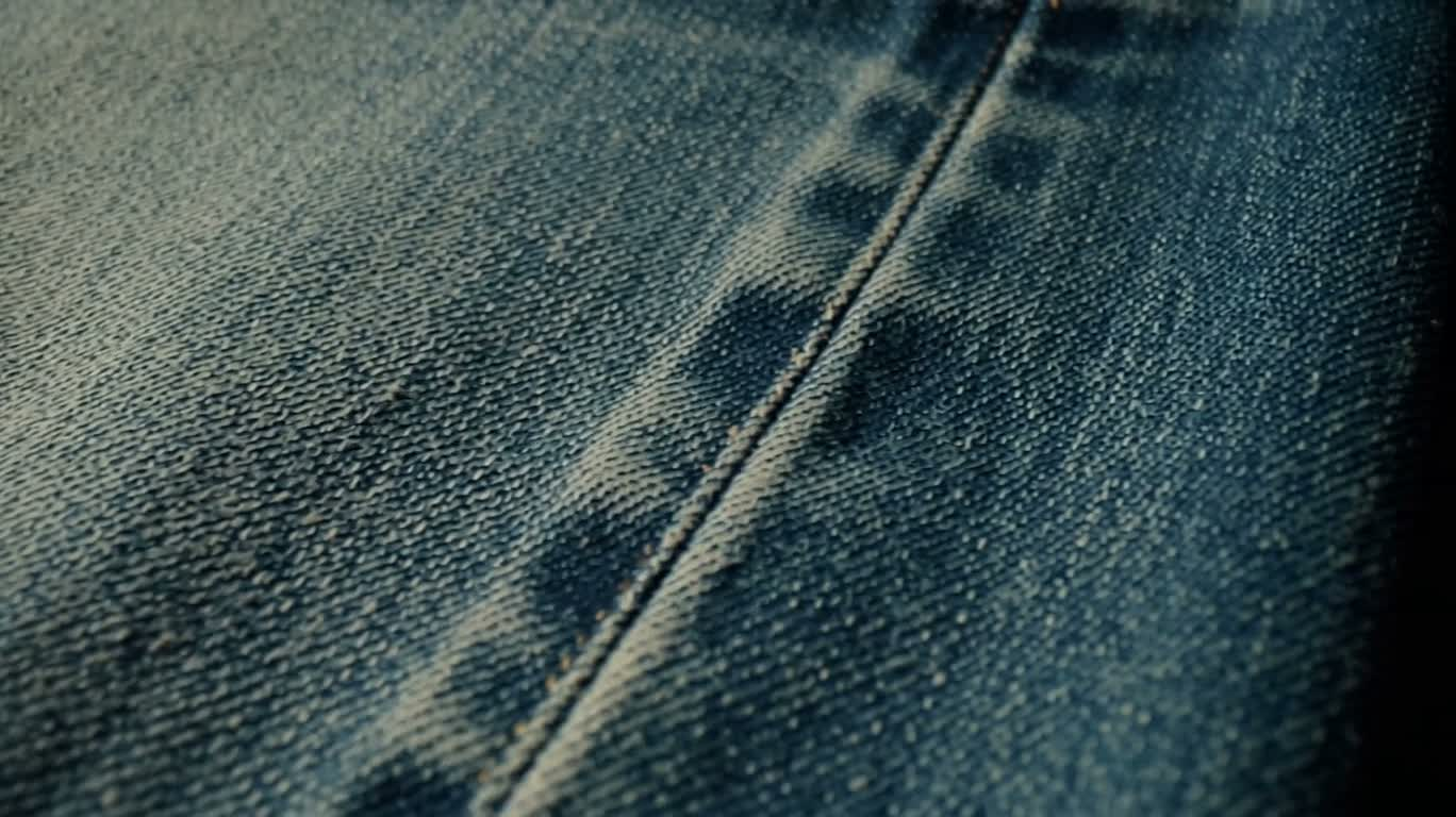 Cận cảnh vi mô vải denim