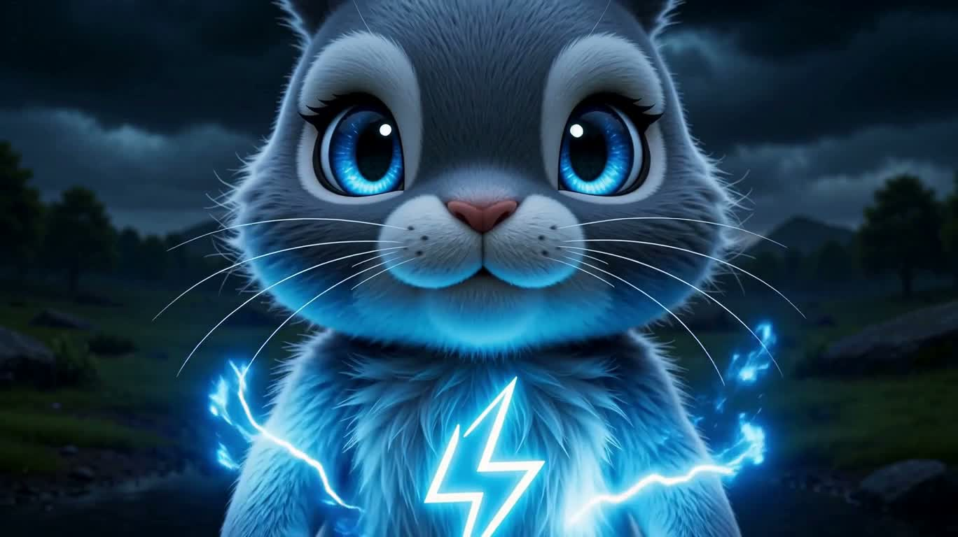 Lightning Rabbit Beast in the Rainstorm