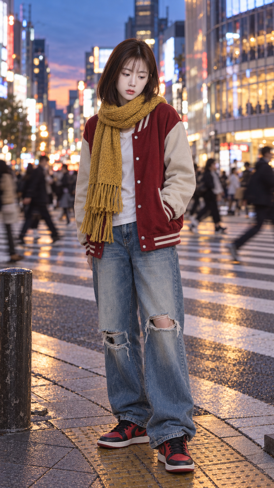 Chụp ảnh đường phố đô thị vào giờ xanh ở Shibuya