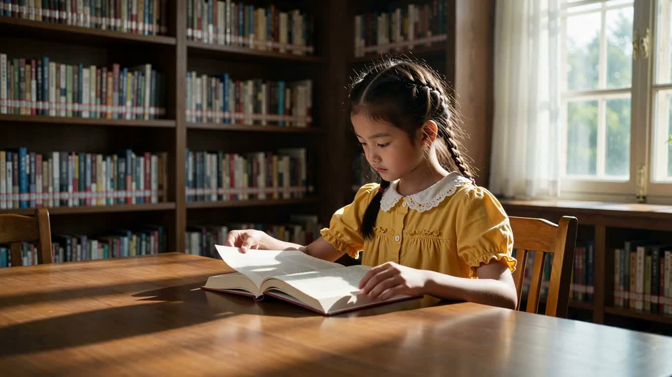 Thời gian đọc sách buổi chiều ở thư viện