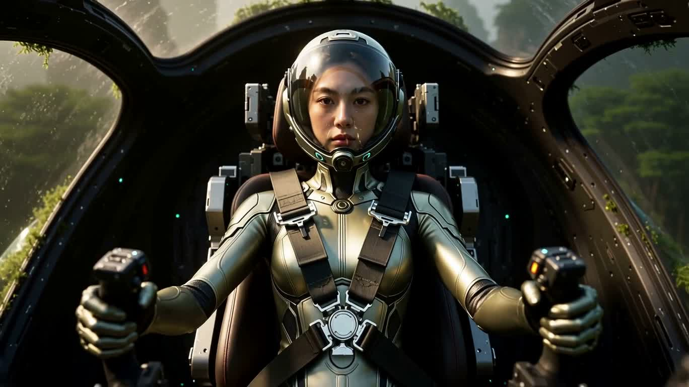 Liquid Plant Consciousness Mecha Pilot