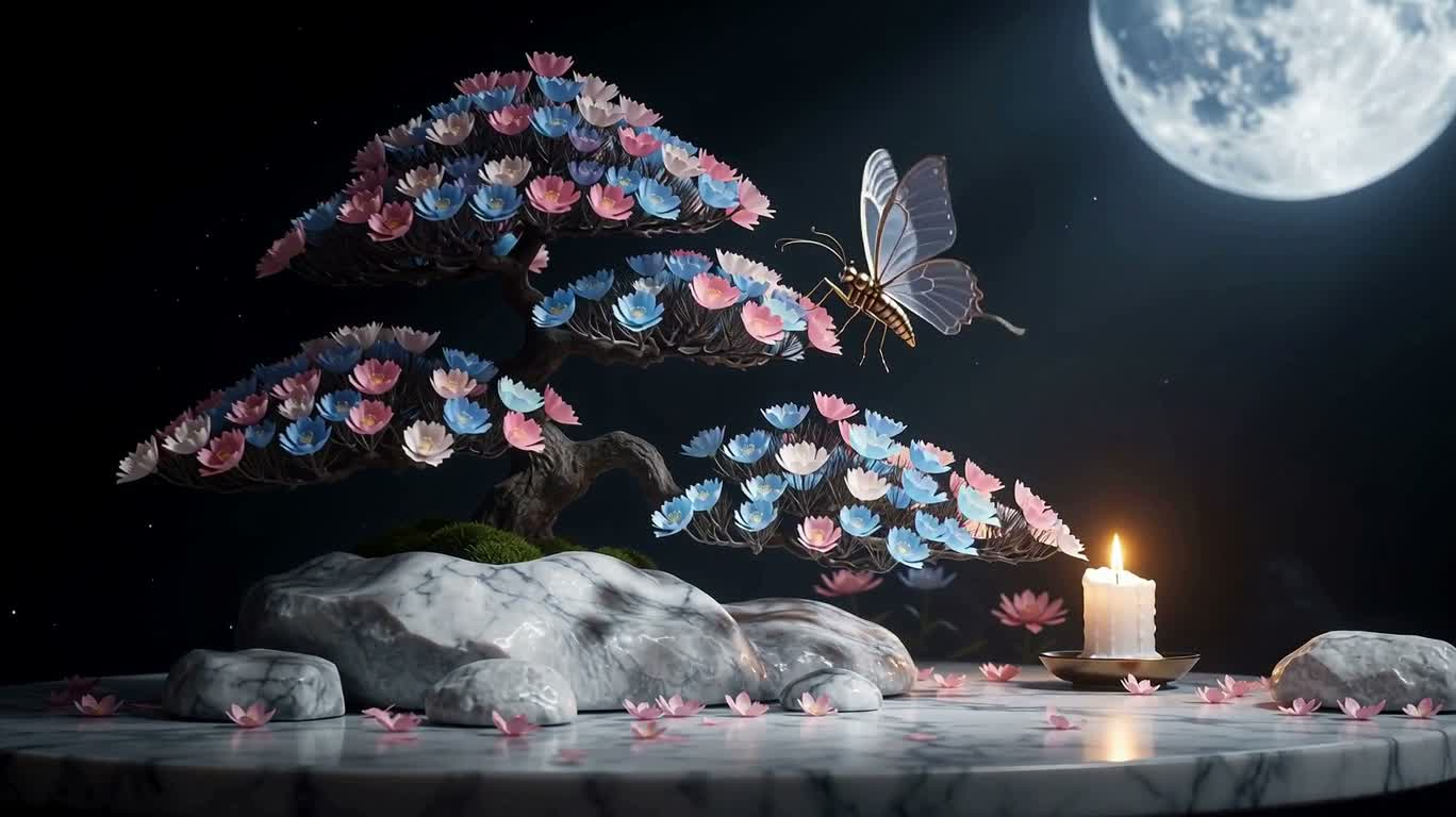 蒸汽朋克蝶舞月影花园
