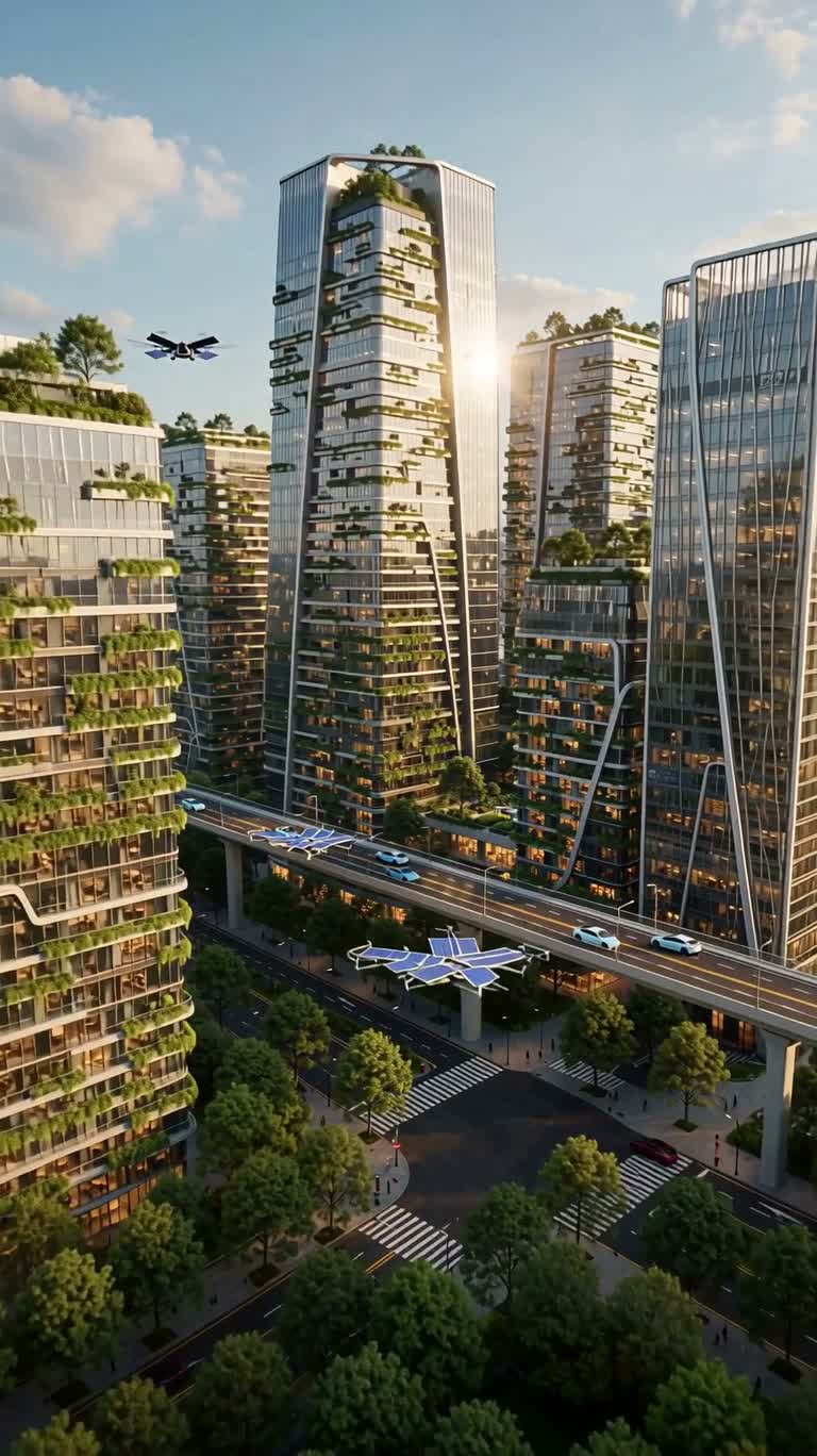 Cité du futur verdoyante