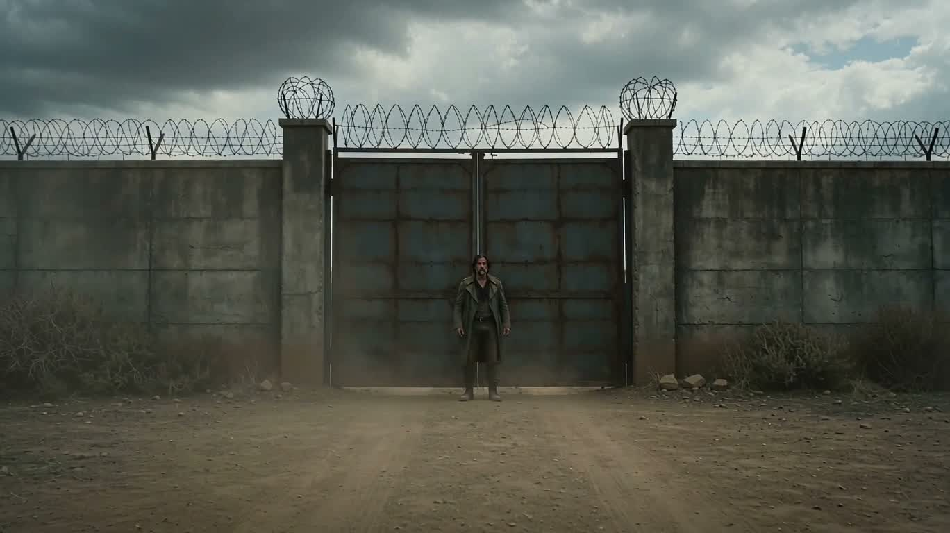 Post-Apocalyptic Dread Before the Wire Fence