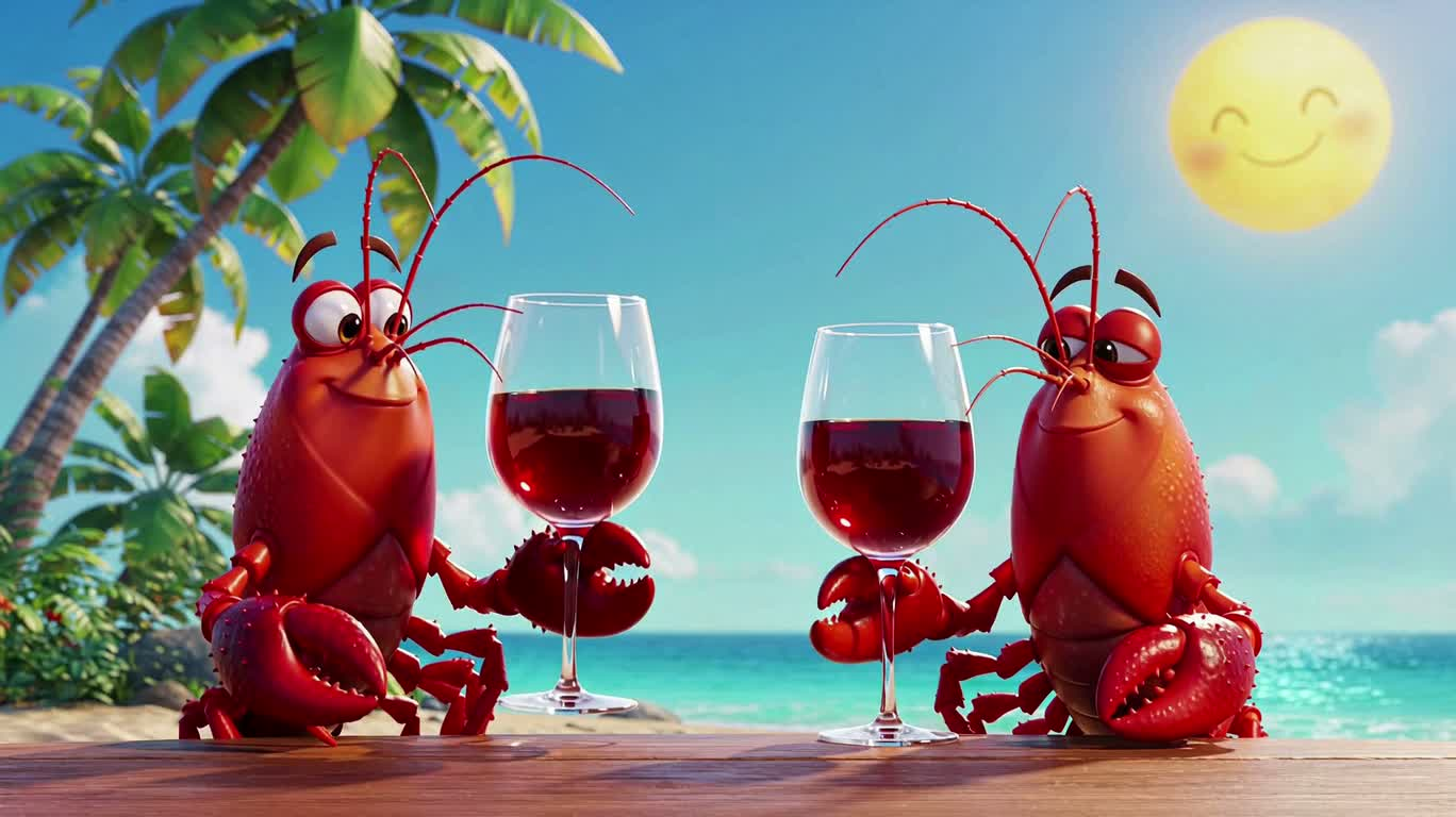 Tôm hùm đất nâng ly đón gió biển