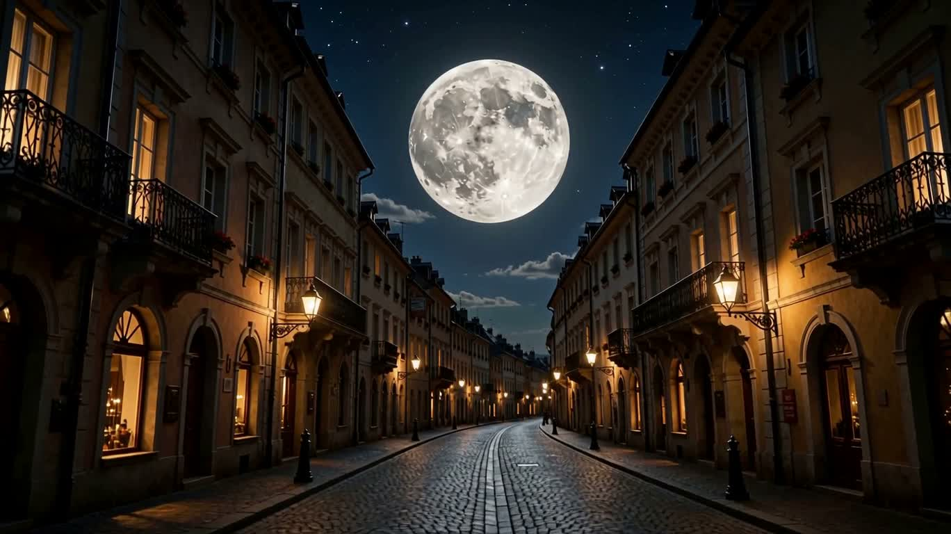 月爆之夜：欧洲小镇天穹奇景