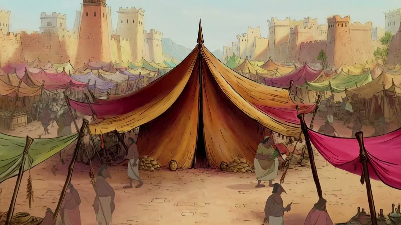 Farce de plumes dans la tente