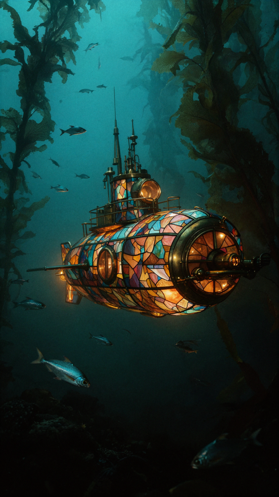 ステンドグラスの潜水艦 · 映画的リアリズム
