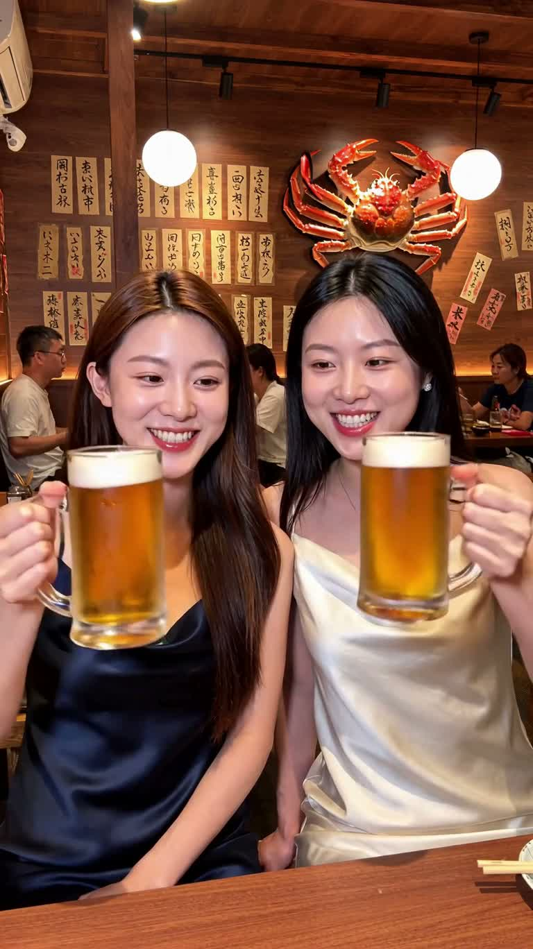 Rires et toasts à l'izakaya