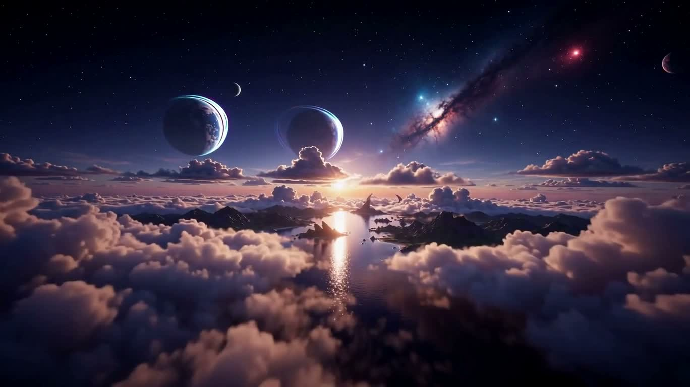 宇宙の海に浮かぶ宝の星