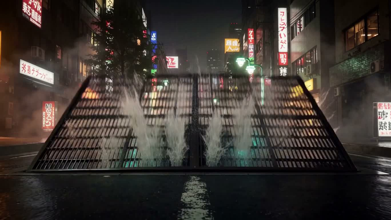 霓虹东京下水道鲨鱼机器人