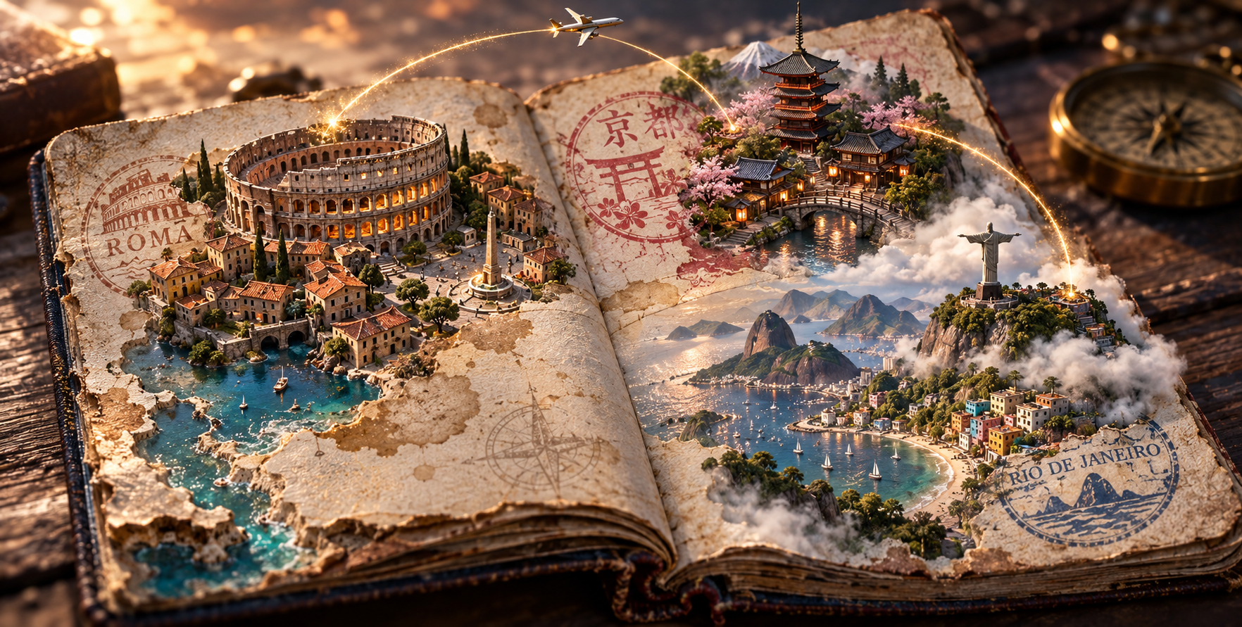 Carte d'aventure fantastique du passeport