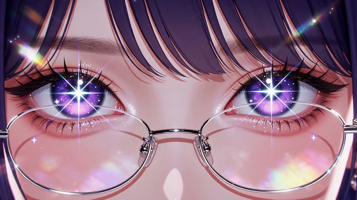 星眸紫发偶像的霓彩舞台