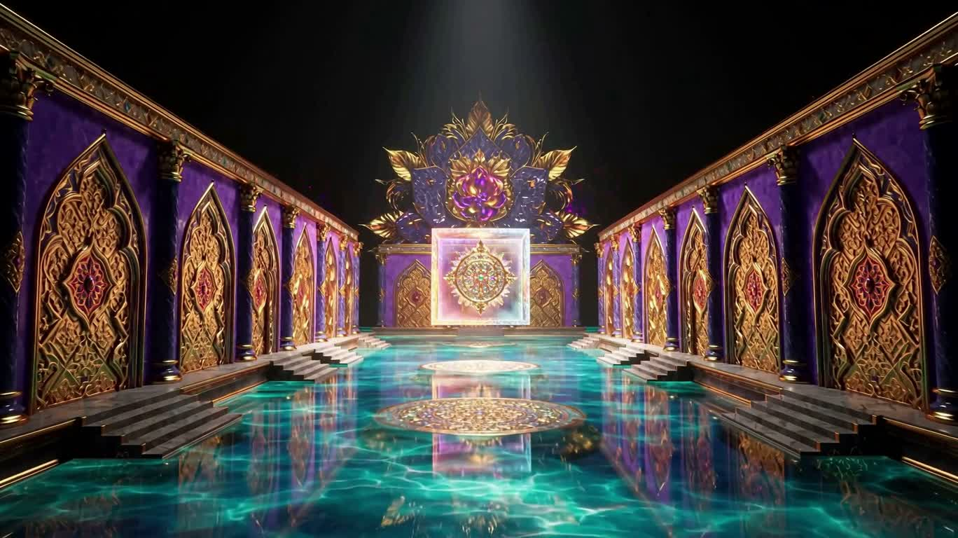 对称悬浮魔法立方体运河
