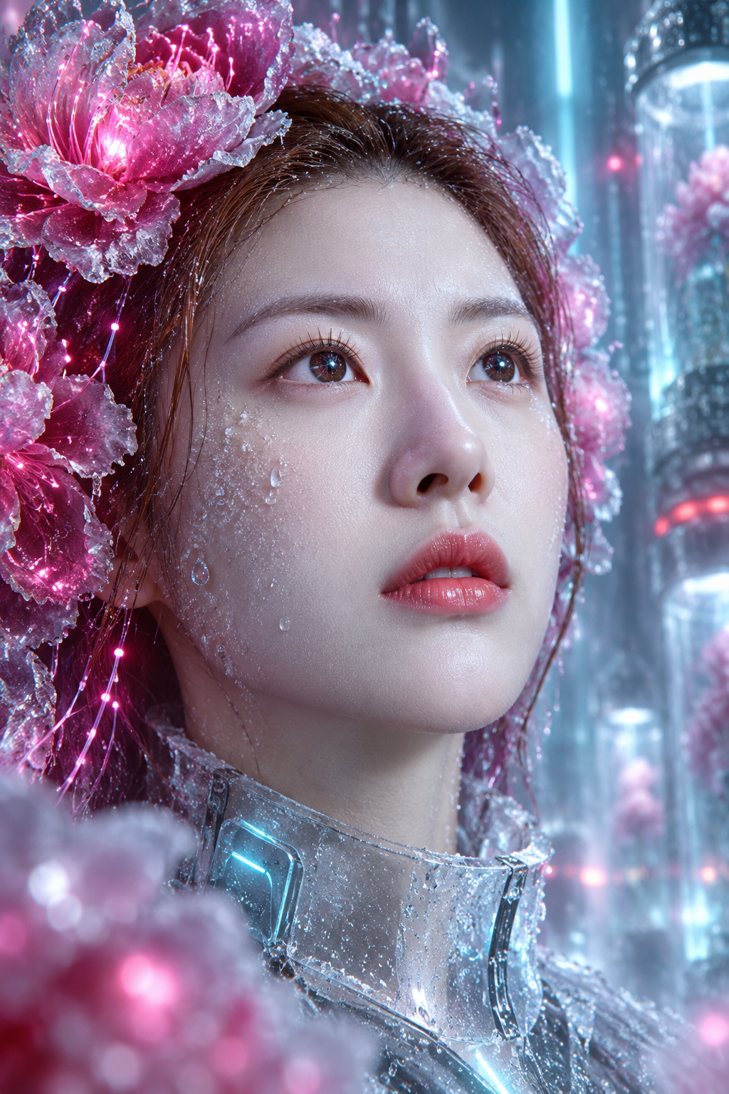 얼어붙은 모란 광휘 아래의 사이버 예언자
