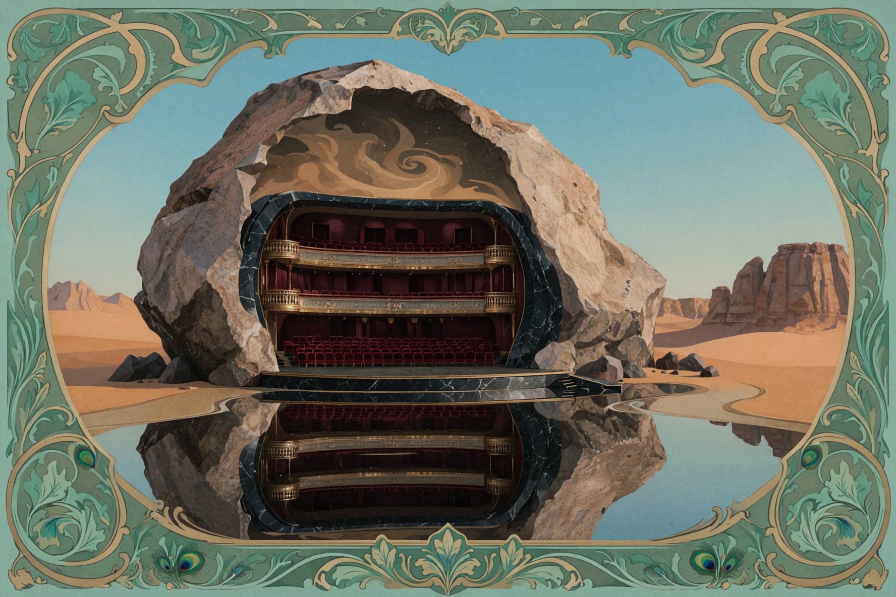 Opéra interstellaire du désert · Art déco