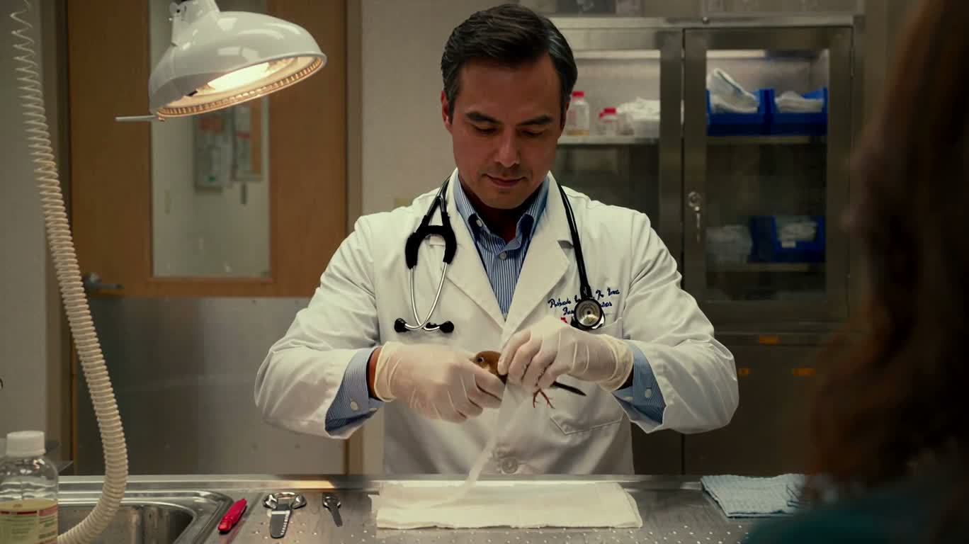 Secourir doucement un oiseau blessé — AI video creation