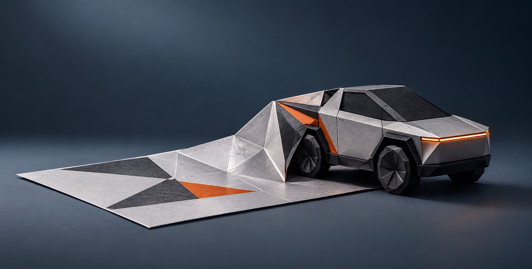 Brand Papercraft Folding Electric Vehicle