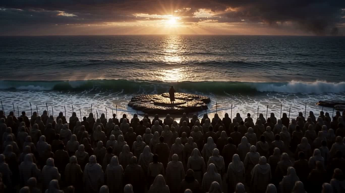 Moïse séparant la mer Rouge