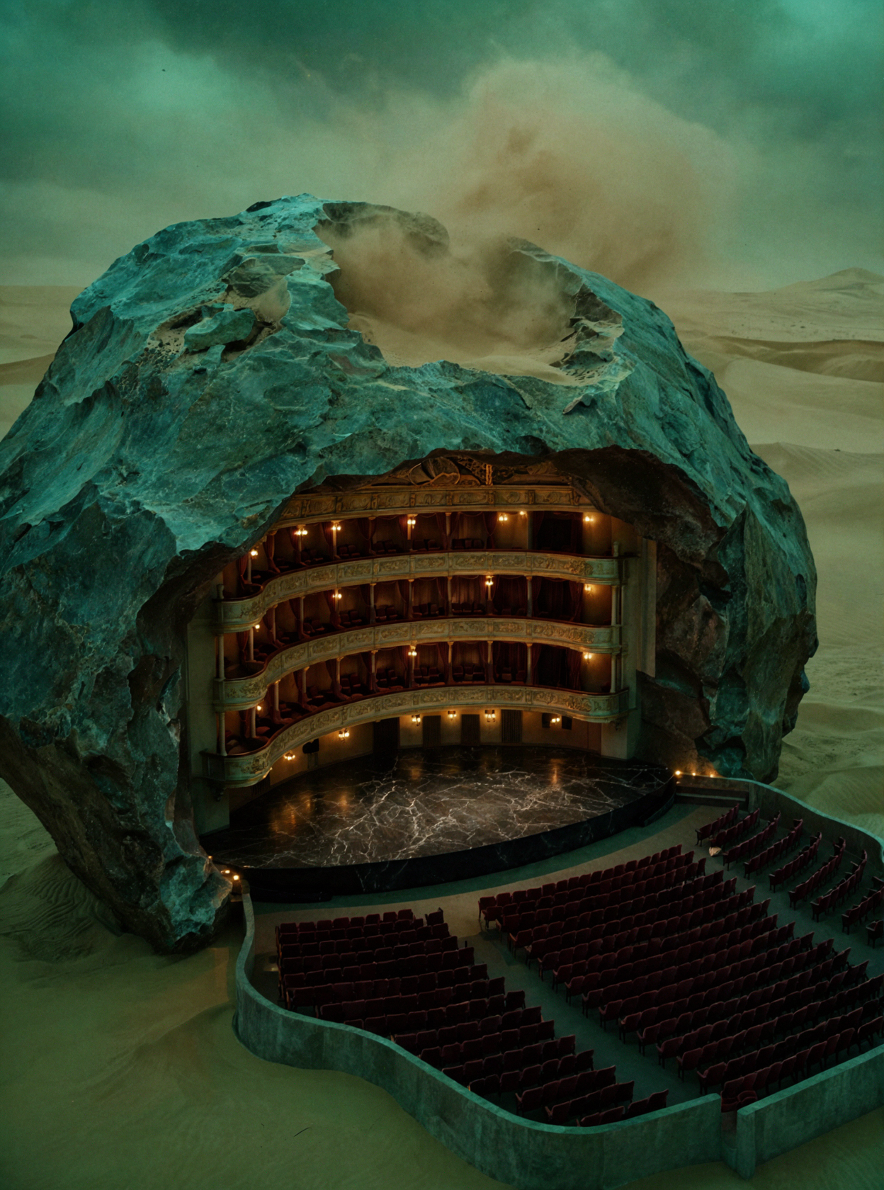 Desert Interstellar Opera House · Cinematic Realism — AI image creation