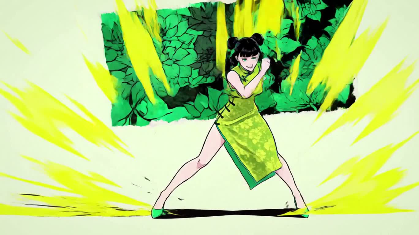 Les débuts punk jaunes de la jeune fille de jade