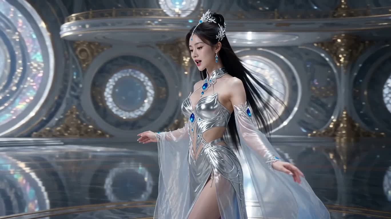 虹彩钢绸蓝宝石幻境
