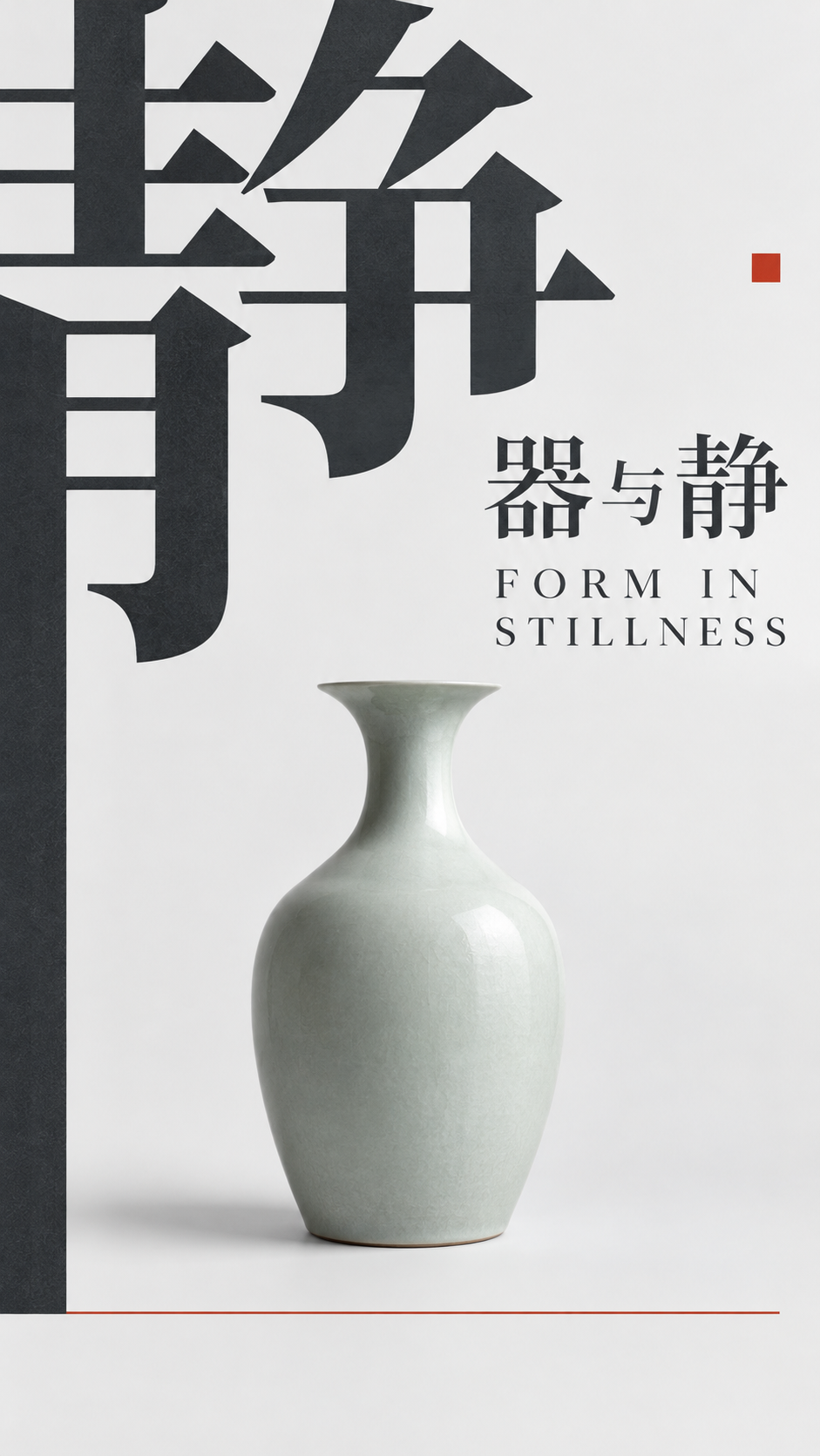 静器主题非人物现代展览海报模板