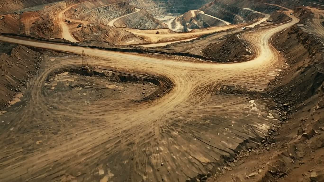 Mine à ciel ouvert géante