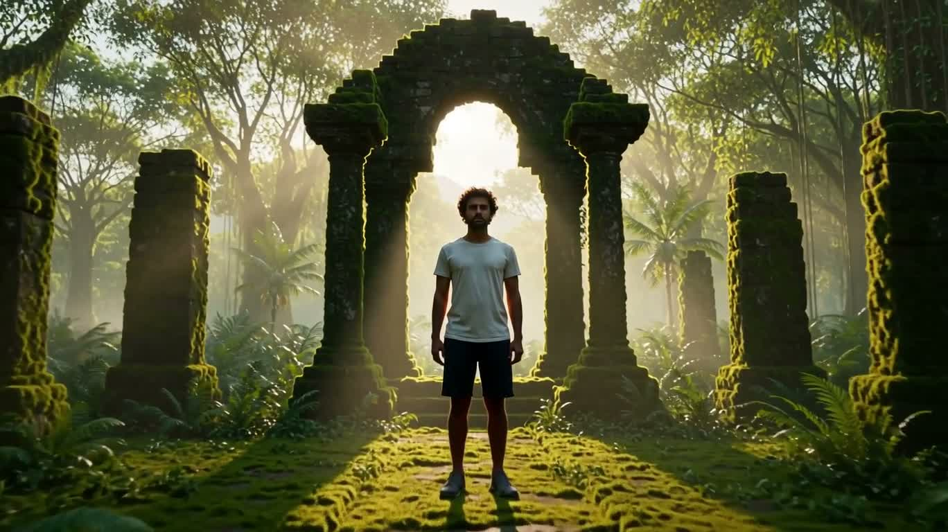 Изумрудные крылья: метаморфоза тропического леса — AI video creation