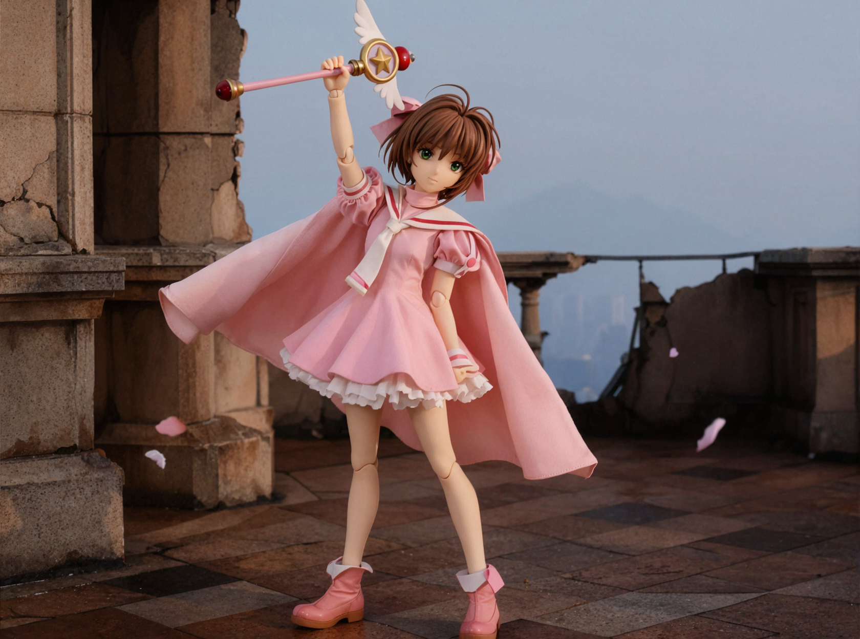Sakura Kinomoto · Áo choàng trong gió · Ảnh thời trang — AI image creation