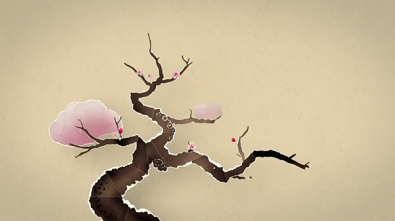 四季折々の紙芸で巡る日本の風景の旅