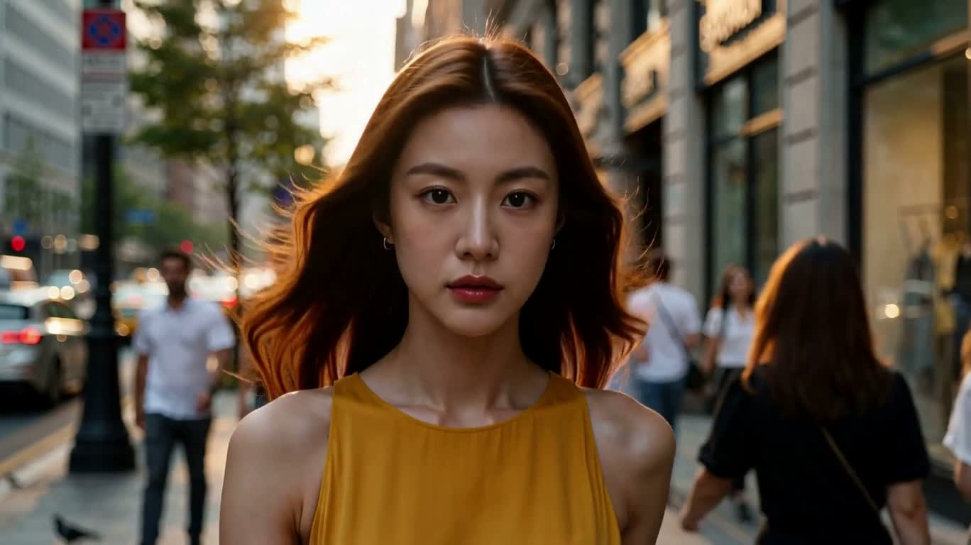 Vũ điệu váy vàng trên phố thị
