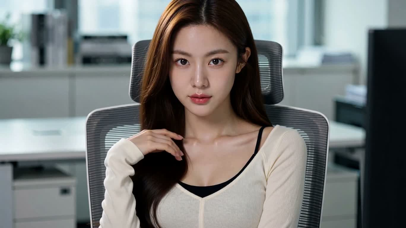 사무실의 애매한 시선