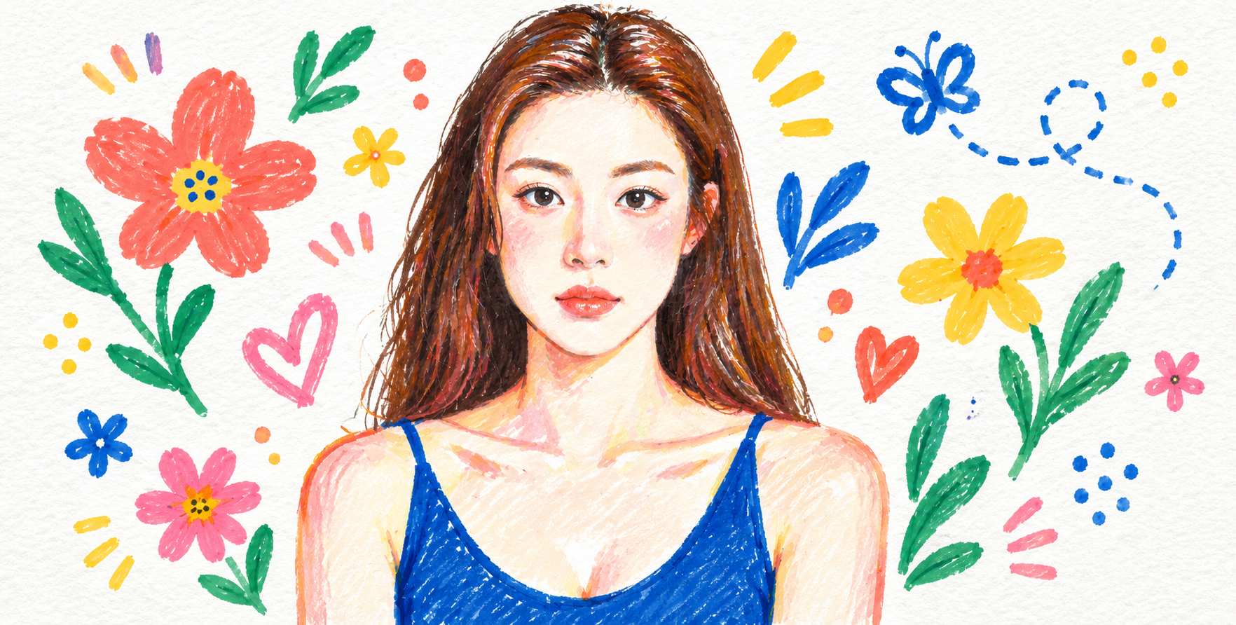 活泼涂鸦美学手作民间艺术插画