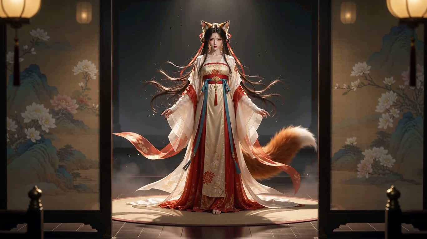 L'apparition de l'esprit renard — AI video creation