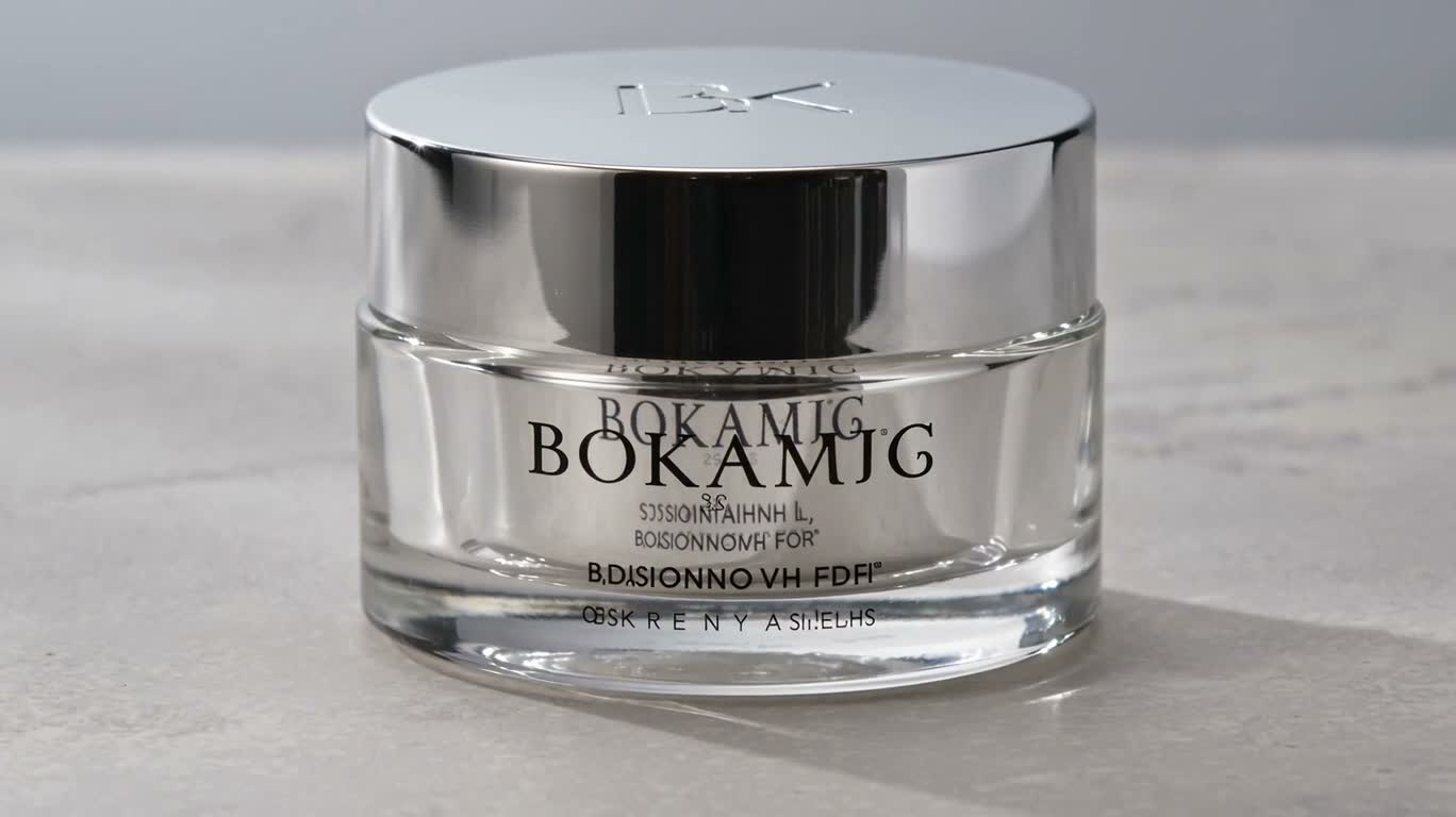 Close-up of a Skincare Jar's Texture