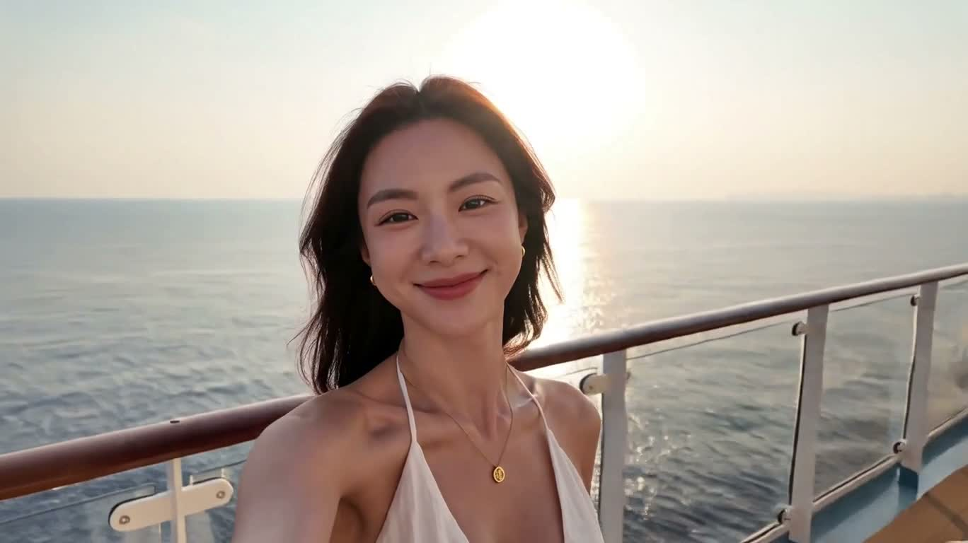 Morning Light on the Cruise Ship Deck