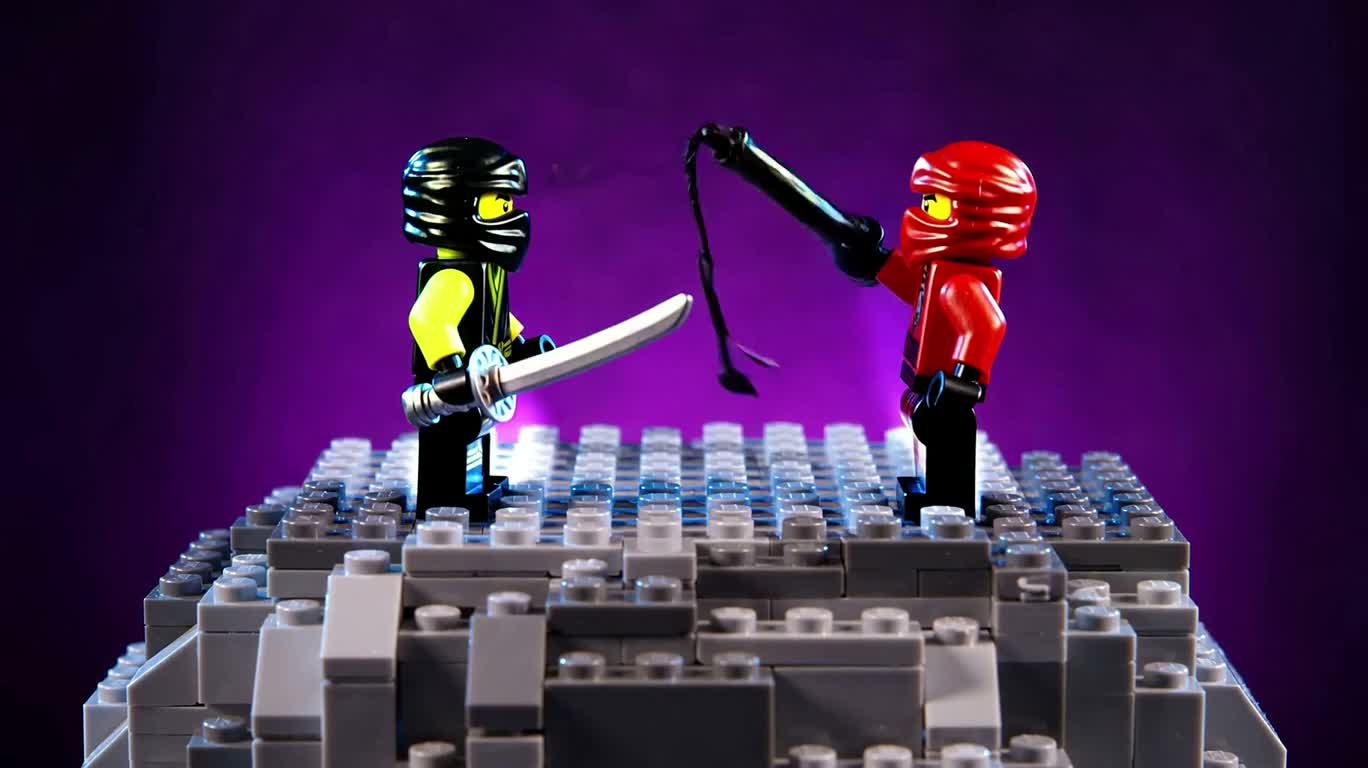 Purple Light Brick Tower Ninja Duel