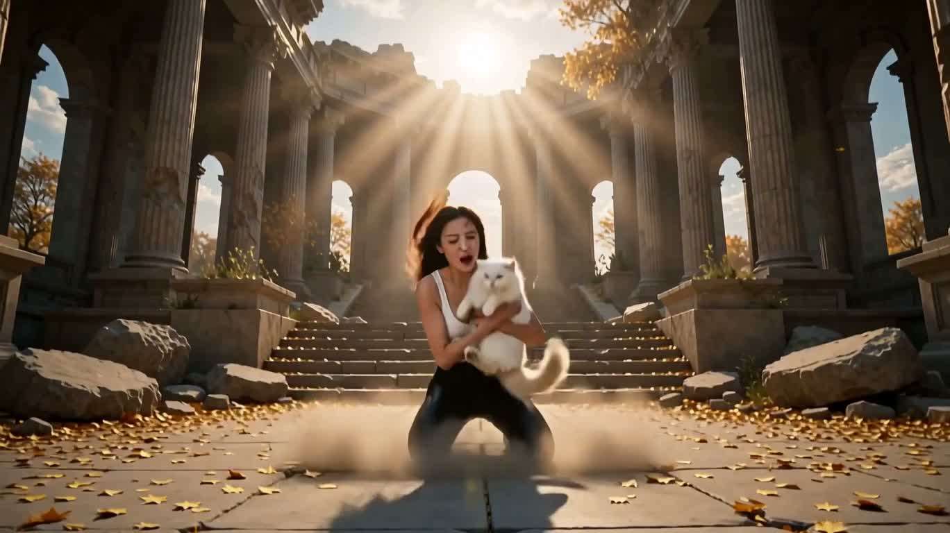 Thiên thần thức tỉnh trong tàn tích đền thờ