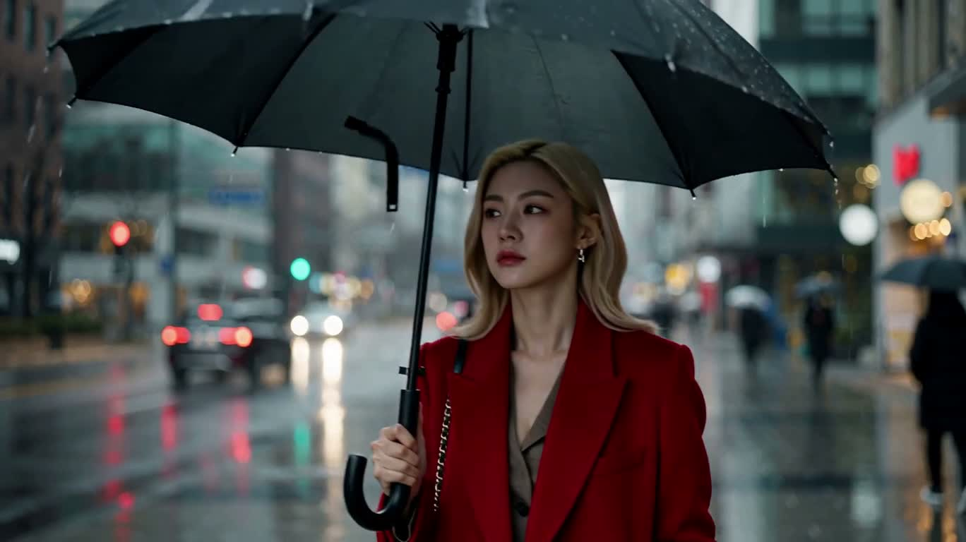 雨幕街行