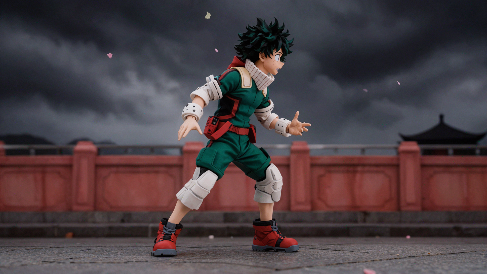 Izuku Midoriya · Tư thế đón gió · Chân dung môi trường