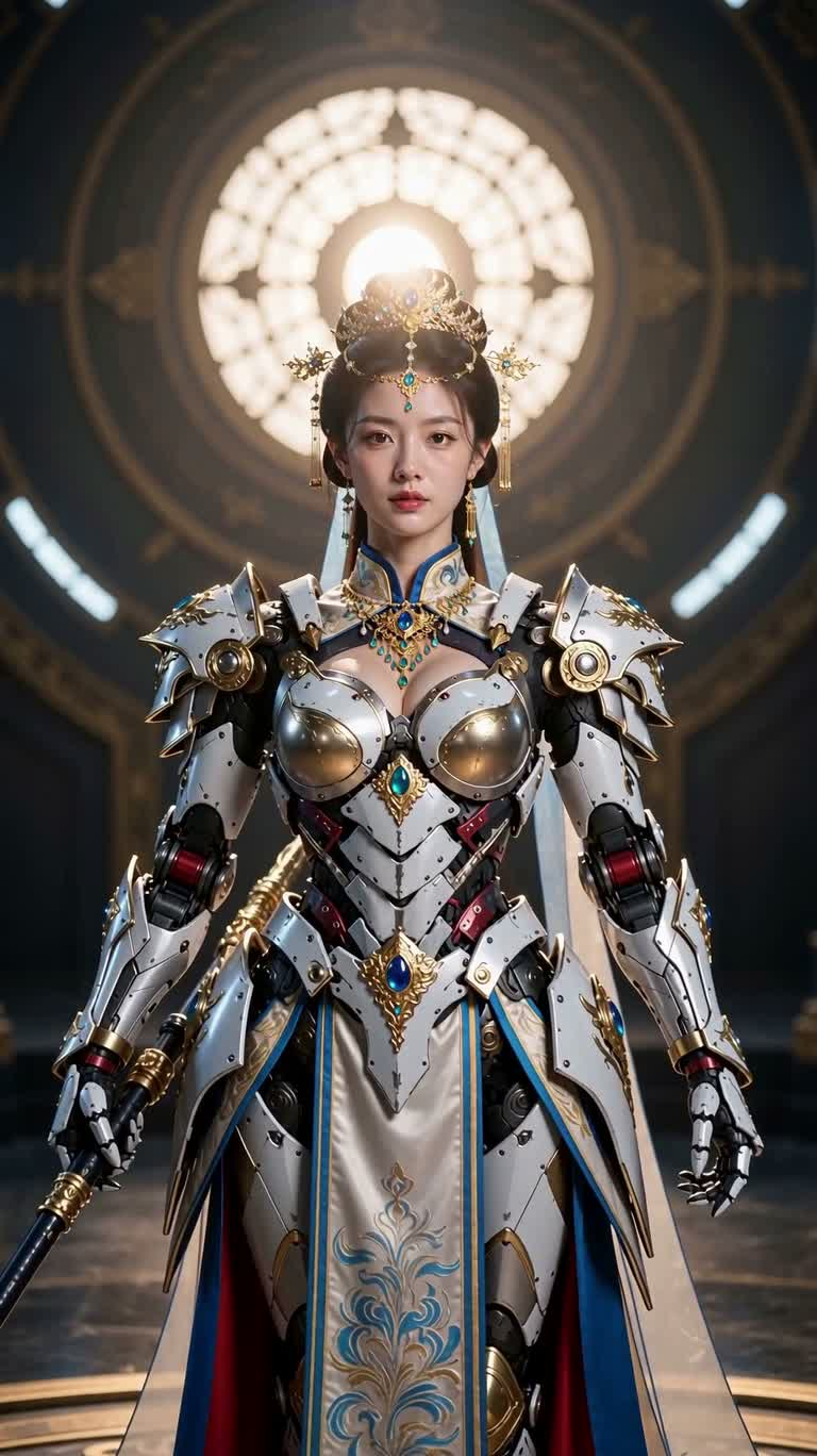 辉光神圣机甲圣骑士肖像