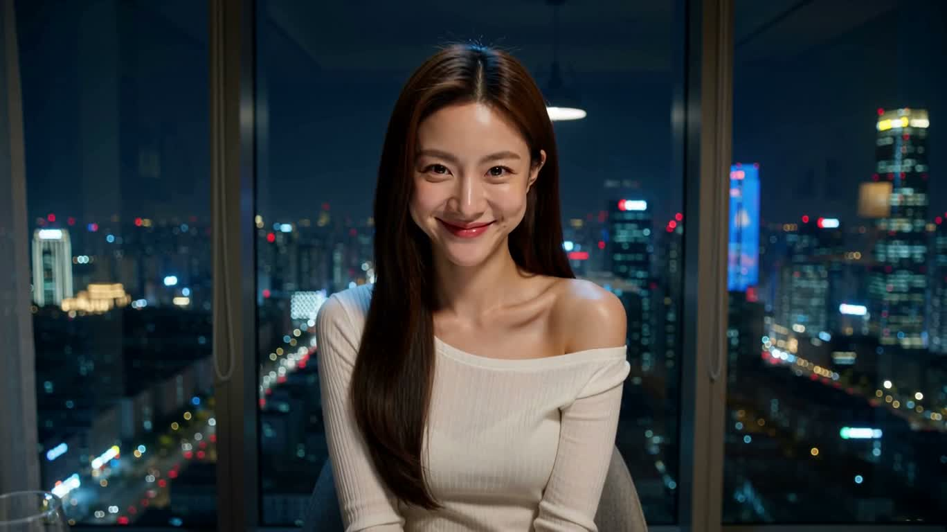 Plan intime devant la tour nocturne