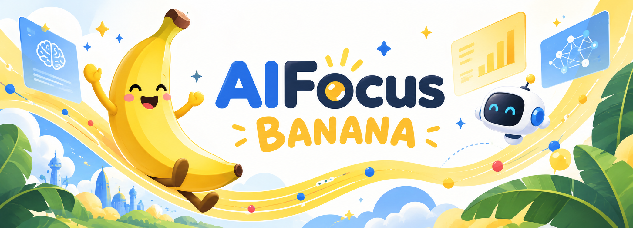 Biểu ngữ mạng xã hội AIFocus chủ đề chuối