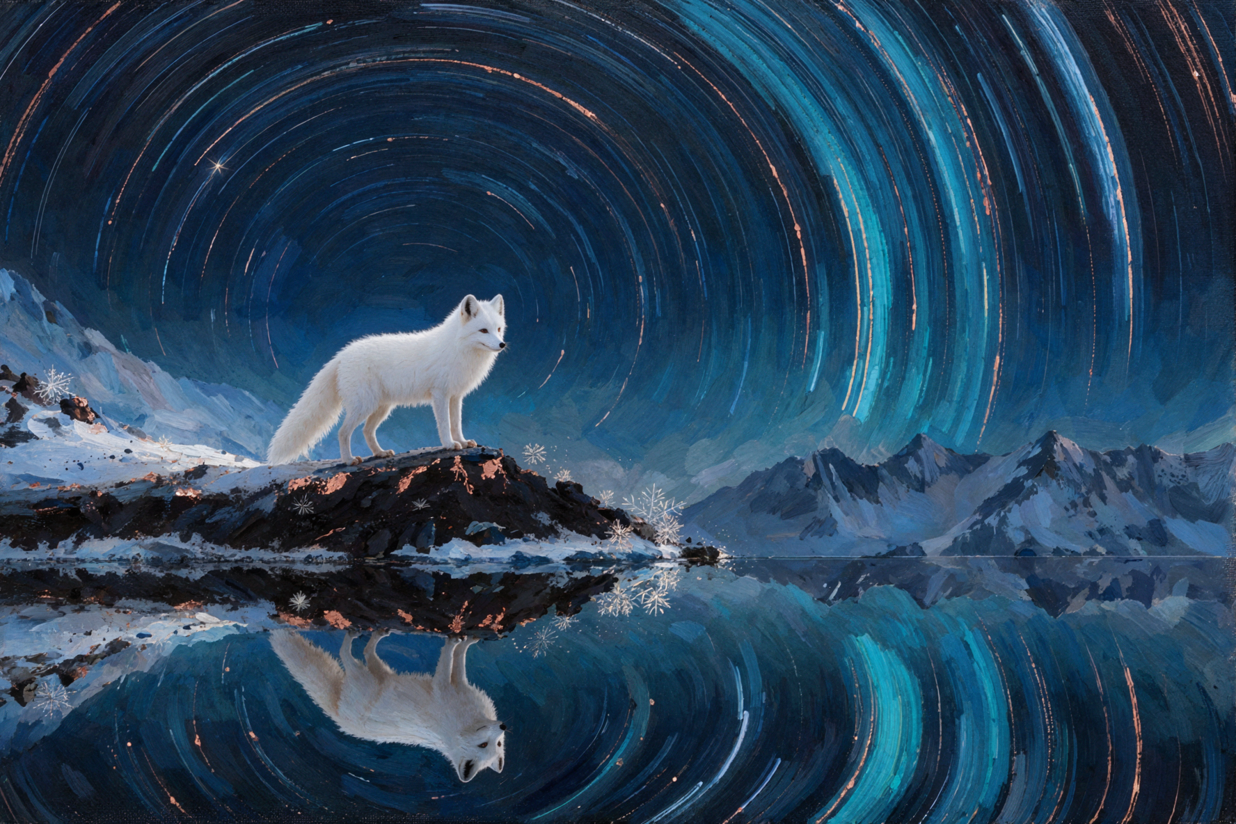 雪狐星轨 · 古典油画