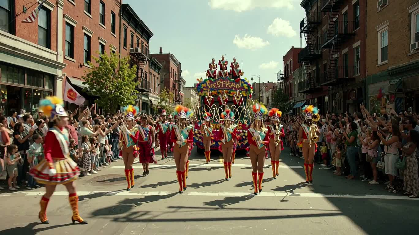 Parade de fête de rue