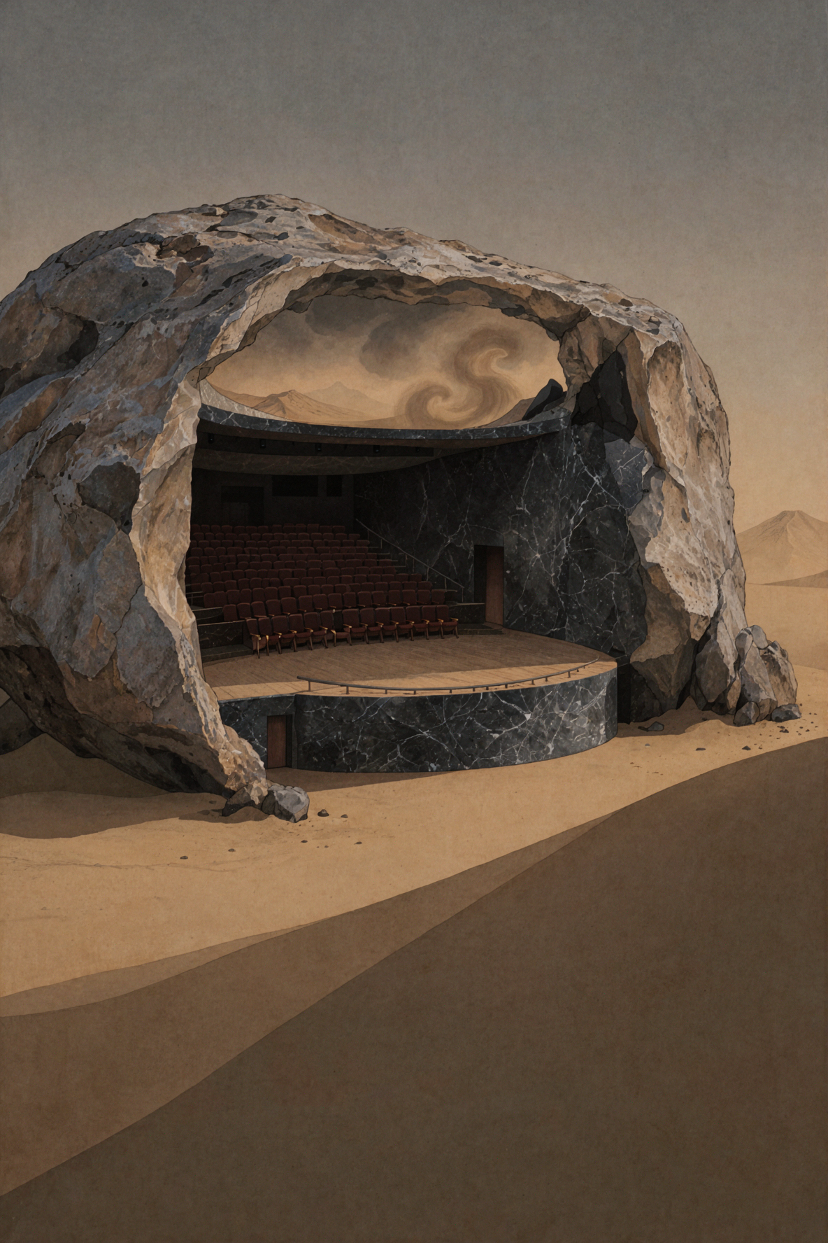 Opéra interstellaire du désert · Gongbi Song — AI image creation
